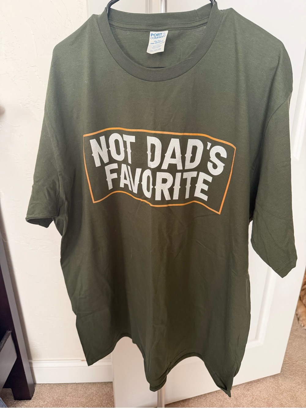 Men’s 'Not Dad's Favorite' Olive Graphic Tee -
